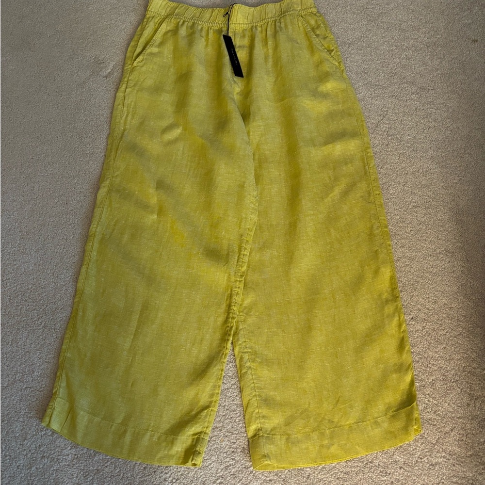 NWT TAHARI Women’s 100% Linen Wide Leg Pants Medium